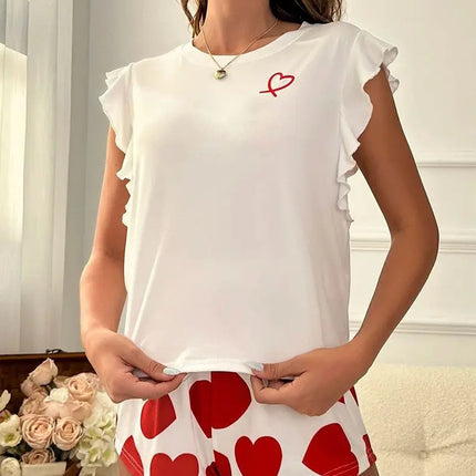 Pigiama estivo Set Pantaloni estivi da donna Set Pijama Pigiama da donna Indumenti da notte Donna che dorme Biancheria intima da notte sexy