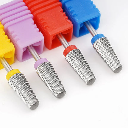 5 in 1 Tungsten Steel Nail Drill Bits Milling Cutter For Electric Nail Drill Manicure Machine Nail File Accessories Drill Bit