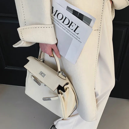 New Solid Korean Style Women Wool Coat Arch Needle Large Neck Versatile Fashion Texture Double Sided Trench Coats Female Winter