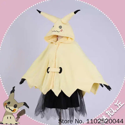 Mimikyu Cosaplay Costume Anime Cartoon Suit Cute Women Pajama Halloween Carnival Party Dress Cloak For Adults Gifts Customized