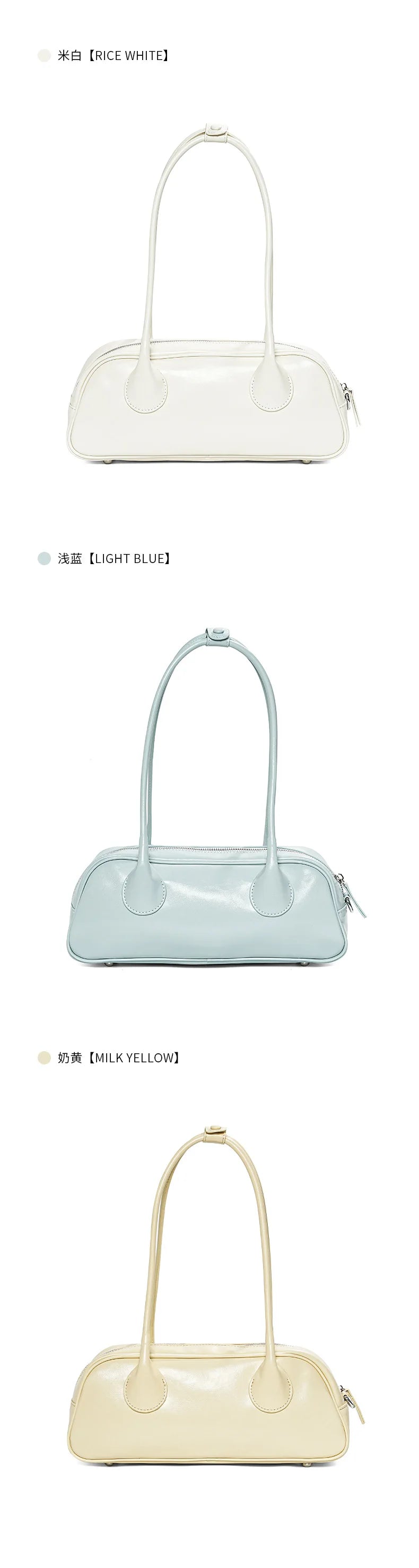 YANATARI underarm cowhide Genuine leather handbags women vintage shoulder bag female korean luxury bag high quality 2025