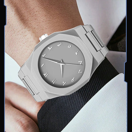 VA VA VOOM Orologio creativo da uomo di marca Moda Silicone Nero Business Style Arabo Digitale Creativo Militare Orologi sportivi al quarzo platinumshop