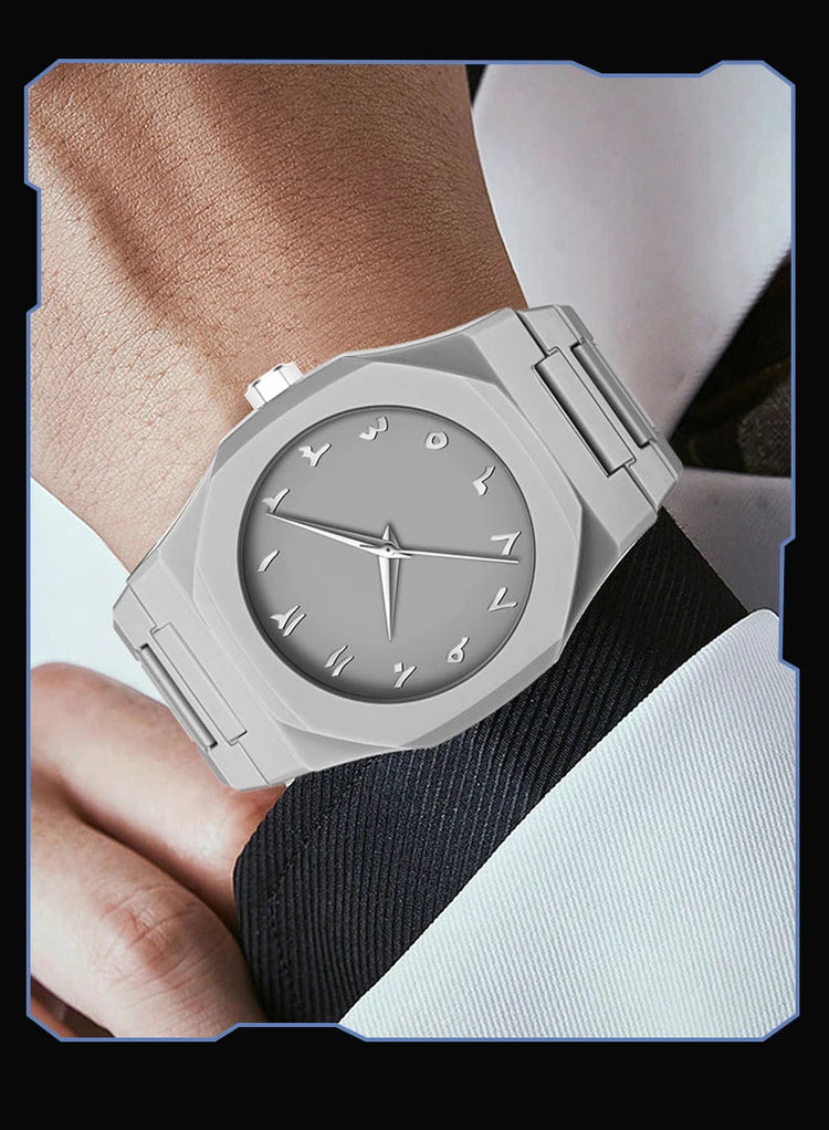 VA VA VOOM Orologio creativo da uomo di marca Moda Silicone Nero Business Style Arabo Digitale Creativo Militare Orologi sportivi al quarzo platinumshop