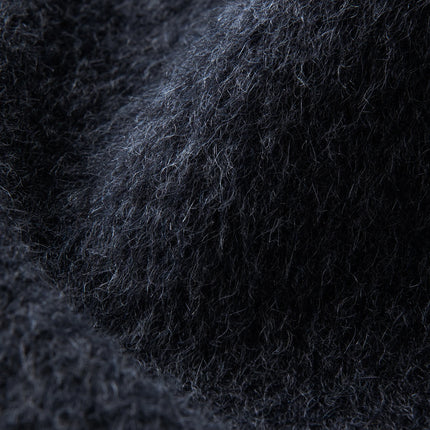 DUSHU Double-faced Wool Coat Detachable Scarf Collar Korean Style Thickened Woolen Long Overcoat for Winter Commute