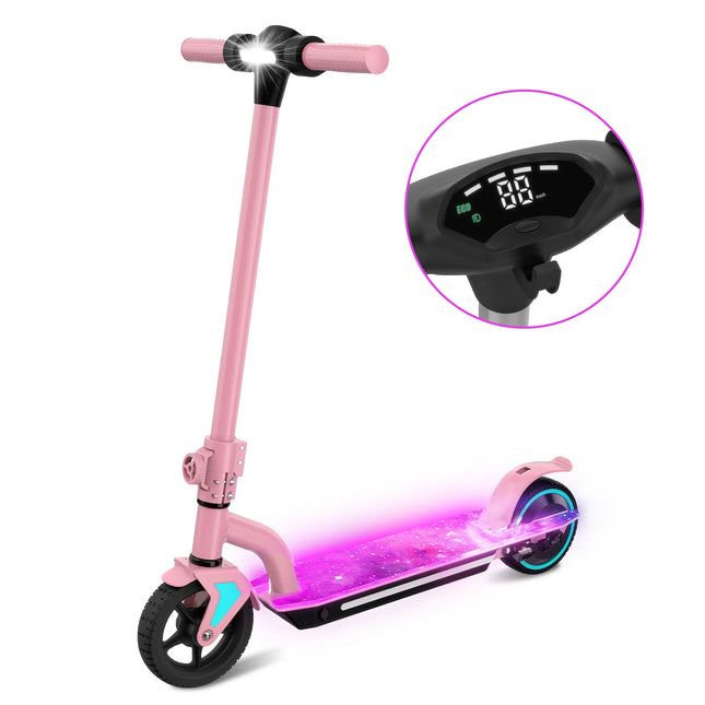 Monopattino Elettrico per Bambini 150W, 15km/h e Autonomia 10-15km, 3 Modalità di Velocità, Pneumatici da 6.5'', Doppio Freno, Design Pieghevole per Bambini 6-12 Anni