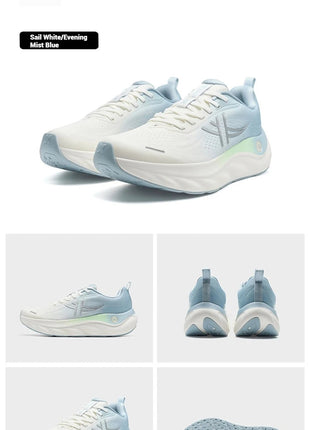 Xtep Cloud Wing 3.0 Men's Running Shoes 2025 Summer New Stability Shock Absorbing Wear Resistant Soft Sole Sneakers 875319110003 PlatiNum