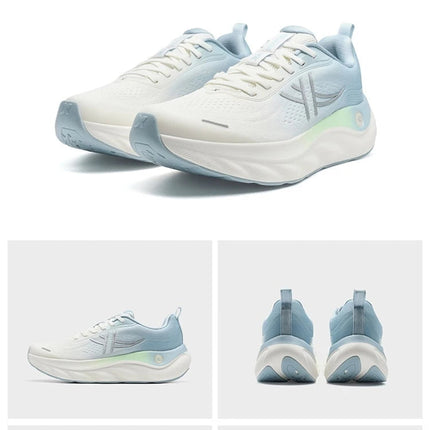 Xtep Cloud Wing 3.0 Men's Running Shoes 2025 Summer New Stability Shock Absorbing Wear Resistant Soft Sole Sneakers 875319110003 PlatiNum