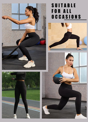 Leggings Super Morbidi da Donna ad Alta Elasticità per Allenamento Yoga Corsa Atletica Push Up Palestra Fitness