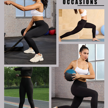 Leggings Super Morbidi da Donna ad Alta Elasticità per Allenamento Yoga Corsa Atletica Push Up Palestra Fitness