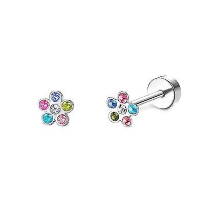 2 pz/set In Acciaio Inox Cuore Luna Earbone Della Vite Della Vite Della Sfera Orecchini con perno per Le Donne di Modo Dell'orecchio Trago Cartilagine Body Piercing platinumshop