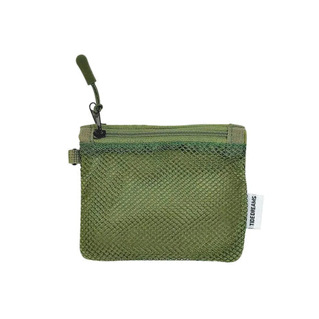 Travel Makeup Storage Bags New Mesh Coin Purse Simple Portable Mini Bag Multi-purpose Square Bag Double-layer Zipper Card Holder PlatiNum