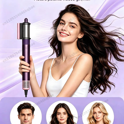 High Quality 6 In 1 Multi Hair Styler & Hair Dryer Auto Curling Air Dryer Wrap Hot/Cold Air Styling Tool Hair Straightener Curling Barrel Brush Salon Styling Gift For Women