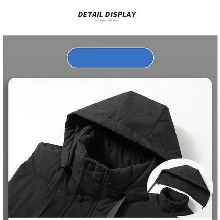 Big Size Men Padded Vest Winter Hooded Zip-up Sleeveless Jacket Padding Golf Cotton Waistcoat Work Warm Large Pocket Plus 8XL