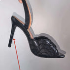 Sandals black 8cm