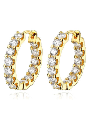 KNOBSPIN 2.6ct D Color Moissanite Earring 925 Sterling Sliver Plated White Gold Hoop Earring for Women Wedding Party Jewelry PlatiNum