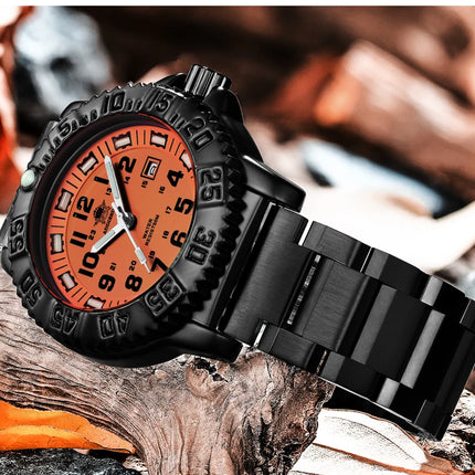 ADDIESDIVE 44mm Men's  Wrist Watch 50m Water Resistant Large Luminous Dial Date Display Stainless Steel Men's Quartz Watch