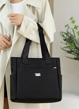 High Quality Large Capacity Handbag Tote Bags Lightweight Waterproof Nylon Shoulder Bag For Work School And Travel Shoulder Bags PlatiNum