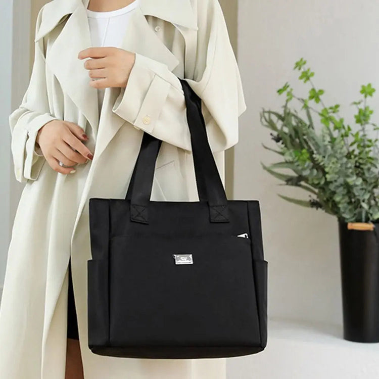 High Quality Large Capacity Handbag Tote Bags Lightweight Waterproof Nylon Shoulder Bag For Work School And Travel Shoulder Bags PlatiNum