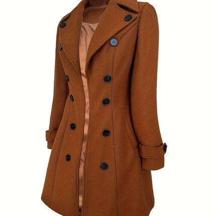 Autumn Winter New Woolen Coat Suit Collar Temperament Loose Thick Coat Fashion Commuting Versatile Women's Clothing