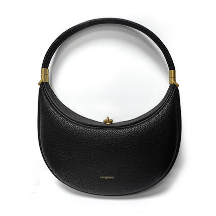 2025 Luxury Quality Half Moon Women's Shoulder Bag Crossbody Aesthetic Bags Women's Handbag Lock Catch Designer Underarm Bags PlatiNum