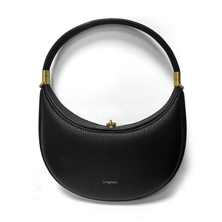 2025 Luxury Quality Half Moon Women's Shoulder Bag Crossbody Aesthetic Bags Women's Handbag Lock Catch Designer Underarm Bags PlatiNum