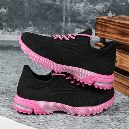 Breathable Socks Shoes Women Lightweight Knitted Casual Sneakers Non-slip Walking Footwear Outdoor Jogging Fitness Sports PlatiNum