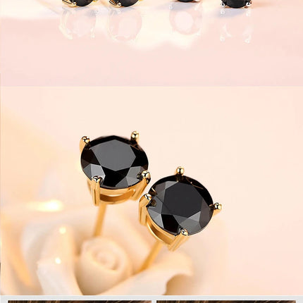 Promotion Moissanite Earrings for Women Pass Diamond Test Pen 100%  With Certificate Ear Studs 925 Sterling Silver Fine Jewelry PlatiNum