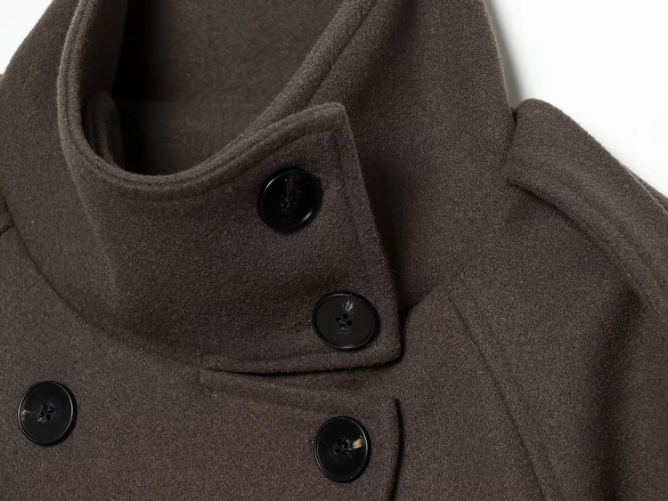 Women's New Jackets Autumn 2026 Fashion Loose High-necked Warm Autumn Woolen Coats Chic Women's Street Youth Outerwear Coats