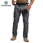 TOPTACPRO Men's Flex Ripstop Water-Resistant Lightweight Stretch Cargo Trousers for EDC Outdoor Work Hiking 8201