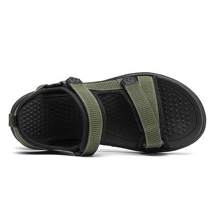 Summer Men's Sandals Outdoor Wadable Man Yoga Mat Insole Gladiator Open Beach Slippers Antiskid Durable Flat Men Shoes