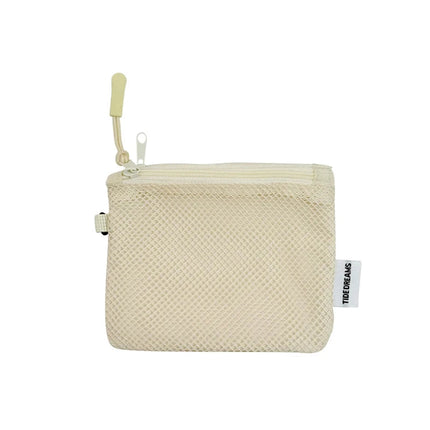 Travel Makeup Storage Bags New Mesh Coin Purse Simple Portable Mini Bag Multi-purpose Square Bag Double-layer Zipper Card Holder PlatiNum