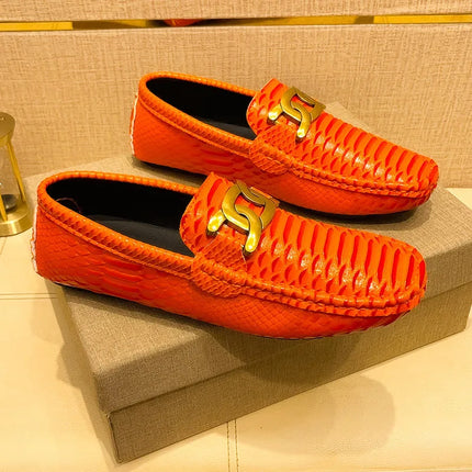 Mocassini in Pelle da Uomo 39-46, Scarpe Eleganti per Matrimoni e Feste, Calzature di Alta Qualità, Mocassini Slip-on di Lusso per Uomo