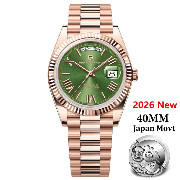 2026 Nuovo PAGANI DESIGN Oro rosa DD40 Orologio automatico di lusso da uomo Orologi da polso meccani