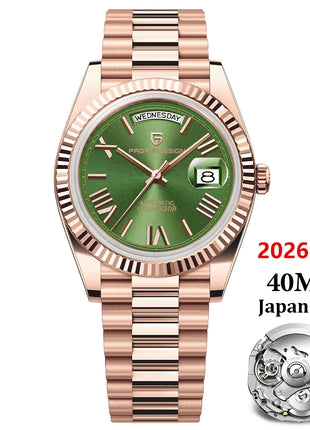 2026 Nuovo PAGANI DESIGN Oro rosa DD40 Orologio automatico di lusso da uomo Orologi da polso meccanici da uomo Giappone NH36A AR Vetro zaffiro