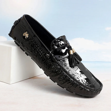 Scarpe da Uomo Casual in Pelle, Mocassini di Design, Slip-on, Scarpe da Guida e da Barca di Alta Qualità, Chaussure Homme, Taglie Grandi 35-48
