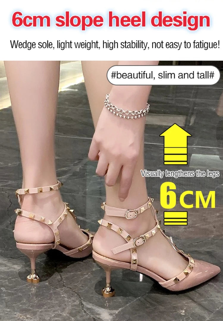 Tacchi alti da donna rossi a punta in rete platinumshop
