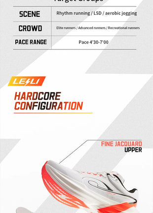 QIAODAN TG1.0 Women's 2026 Marathon Platform Racing Shock Running Shoes Long-distance Soft Rebound Sneakers QDB022253285 PlatiNum