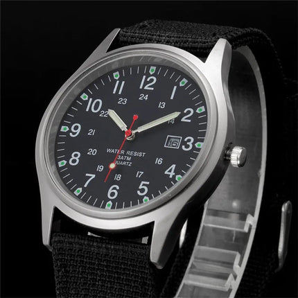 Ragazzi marca orologi economici uomo moda casual cinturino in nylon sport esercito regali data orologio da polso al quarzo fluorescente Relogio Masculino platinumshop