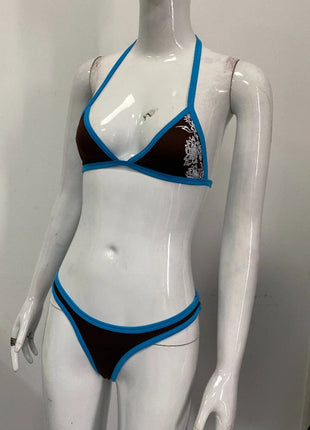 Nuovo bikini estivo 2026, costume da bagno due pezzi da donna, set a tinta unita, intimo stile Y2K platinumshop