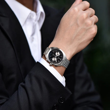 Orologio da uomo di lusso retrò 2026 PAGANI DESIGN Cronografo sportivo al quarzo VK63 con zaffiro AR impermeabile e cinturino in pelle
