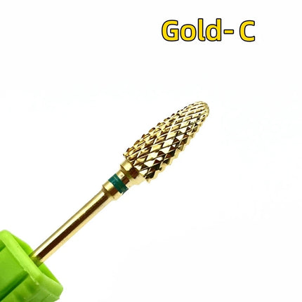 1Pc Bullet Carbide Nail Drill Bits Professional 3/32"Tungsten Flame Nail Bit Manicure Acrylic Gel Remover Nail Accessories Tools