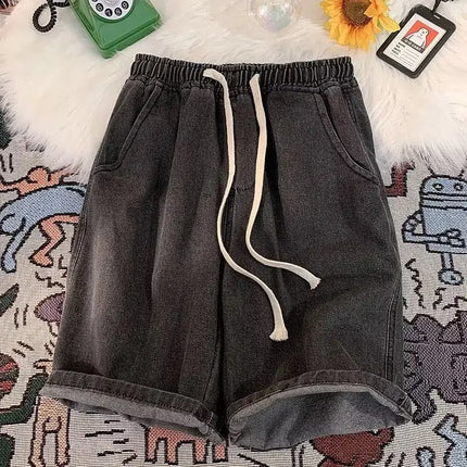 2025 Nuovi pantaloncini estivi Jeans da uomo Pantaloni in denim Stretch Blu scuro Fashion Design Jeans da uomo Slim Dritto Jeans corti maschili Hombre