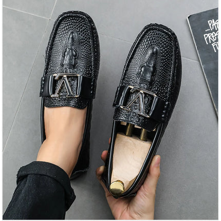 Nuove Scarpe Casual da Uomo Slip-On con Suola Morbida 2026, Stile Britannico Versatile e di Tendenza, Mocassini Comodi e Abbinabili a Tutto