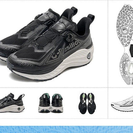 ONEMIX Autunno Inverno Outdoor Scarpe da corsa da fondo da uomo con assorbimento degli urti Scarpe da ginnastica da trekking da donna Caratteristiche resistenti all'usura PlatiNum