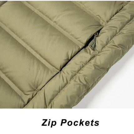 90%White Duck Down Winter Couple Vest Sleeveless Puffer Jacket Graphene Liner Stand Collar Warm Down Gilet Coats Big Size 8XL