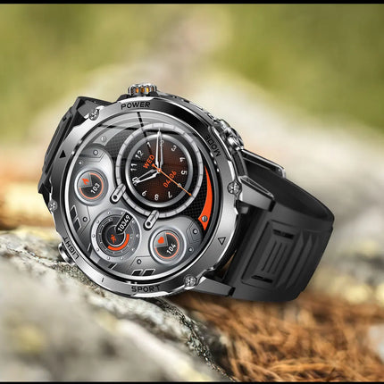 Military Grade Sapphire Smart Watch HeartRate SO2 BT5.3 Call Custom dial Smartwatch for Men Breathable Band Sports watch 1400mAh