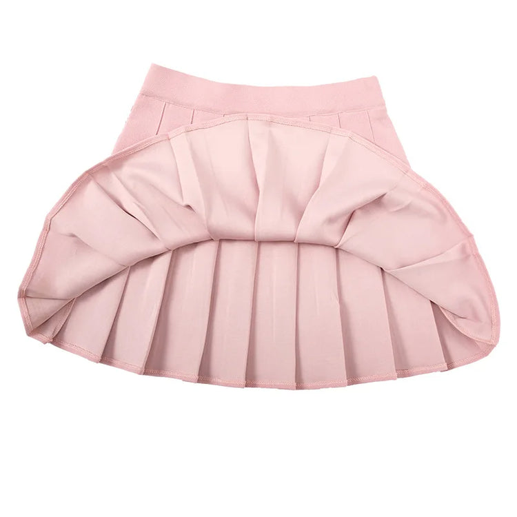 Senza pantaloncini Gonne da donna Vita alta A-Line Gonna a pieghe da donna Moda estiva Donna Mini Harajuku Ladies Short