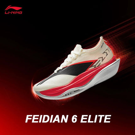 LI-NING FEIDIAN 6 ELITE Unisex Running Series BOOM FIBER Lightweight Cushioning Premium Racing Running Shoes ARMW001 PlatiNum
