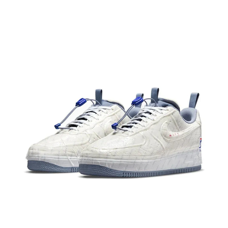 Nike Air Force 1 Low top Skateboard Shoes Unisex White Blue CZ1528-100