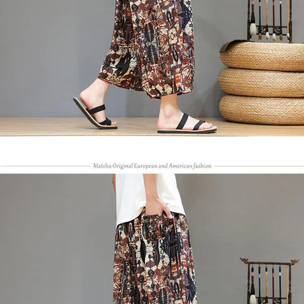 Pantaloncini da uomo estivi Pantaloni larghi casual comodi in cotone Pantaloni tradizionali al polpaccio retrò Pantaloncini traspiranti da uomo Streetwear